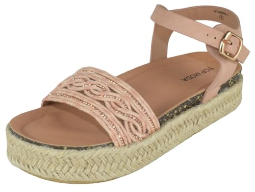 TOP Moda Athens-1 Espadrilles — Blush