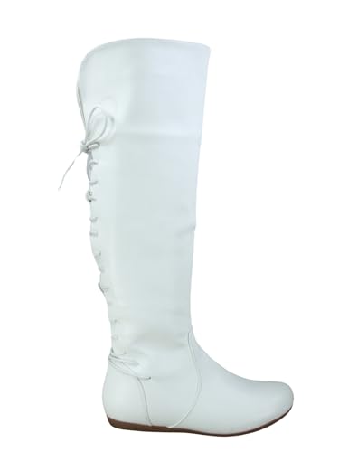 TOP Moda Bank-37 Boots — White Lace