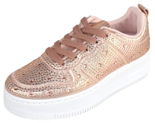 TOP Moda Boston-8 Sneakers — Rose Gold
