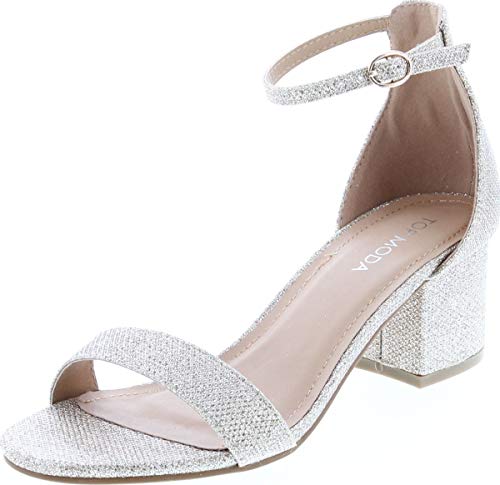 TOP Moda Darcie-1 Heeled Sandals — Champagne