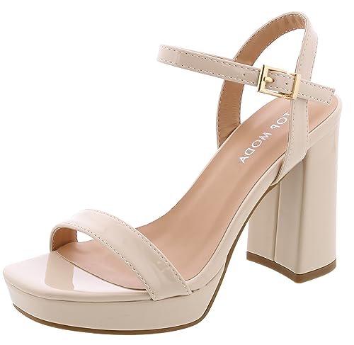 TOP Moda Finn-1 Platform Sandals — Ivory Patent