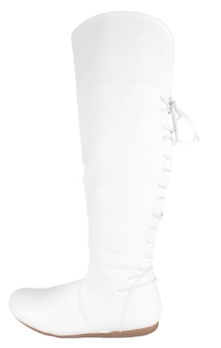 TOP Moda Knee High Boots — White
