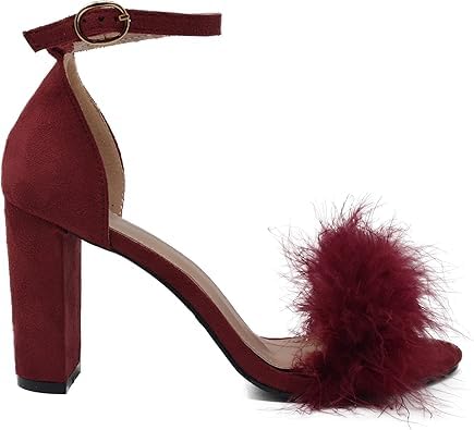 TOP Moda Konner-30 Heeled Sandals — Wine