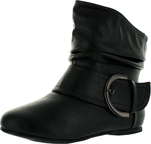 TOP Moda Mid Calf Boots — Black PU