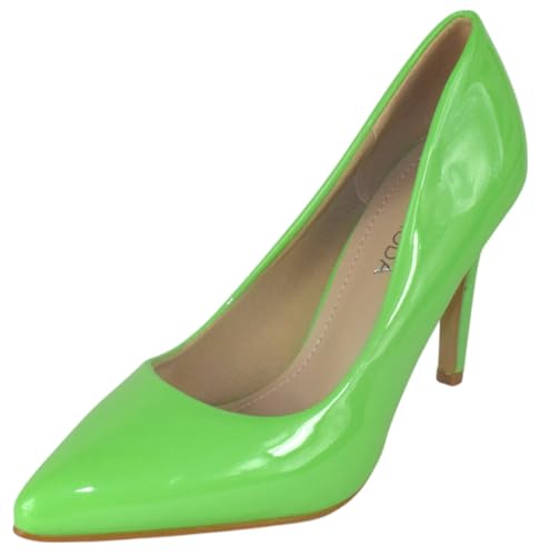 TOP Moda Monroe-1 Pumps — Green Lime Patent