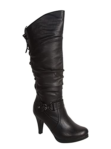 TOP Moda Page-65 Boots — Black PU