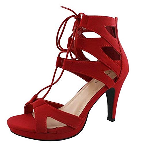 TOP Moda Pebble-2 Boots — Red
