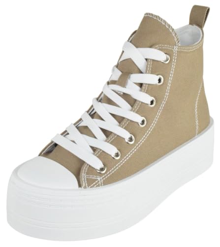 TOP Moda Sherry-1 Sneakers — Taupe