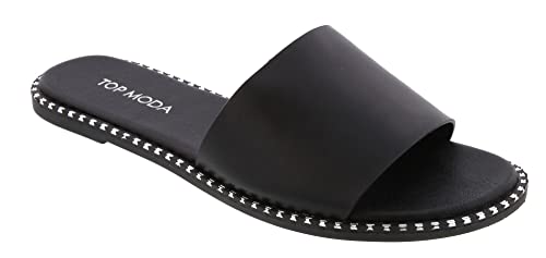 TOP Moda Slides — Black