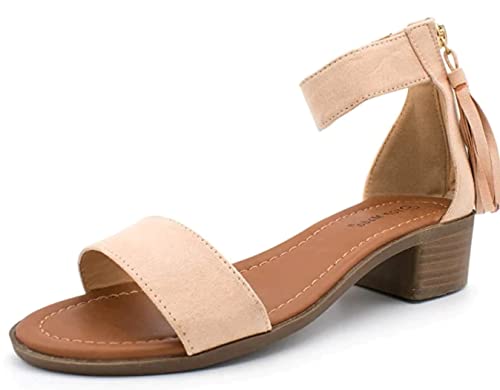 TOP Moda Vision-01 Heeled Sandals — Blush